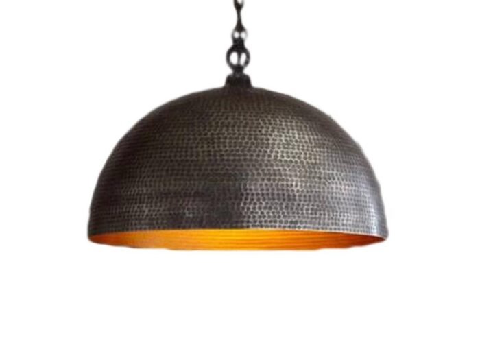 Hammered Black dome Pendant Light Sbrass ceiling lights lamp Hanging light