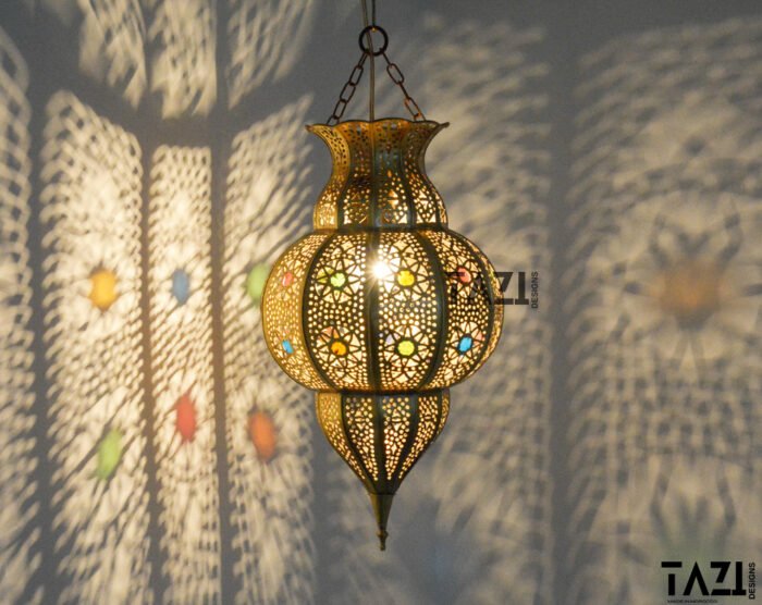 Moroccan Brass Ceiling Light, Moroccan Lanterns, Lovely Pendant Light, Morocco Lamp shades