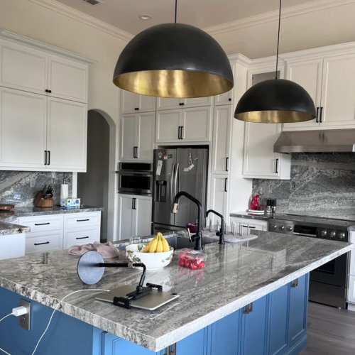 Set 2 of Dome Pendant Light Black, Brass Pendant Light, Nice Kitchen Island Farmhouse light