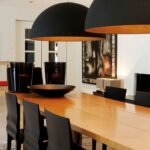 SET OF 3 Black Brass Dome Fixture Ceiling, Modern ceiling, kitchen island Lights, Boho Pendant Lamp , Black outside & Gold inside