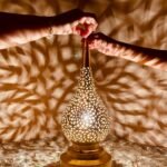 Traditional brass lamp, table lamp , handmade lamp for table , romantic lamp , Moroccan design art