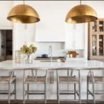 set of 2; Brass Dome LightS Fixtures, Moroccan Ceiling Lights, Solid Brass Chandelier, Pendant Lights with a hammered surface details