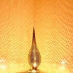 Moroccan Teardrop Brass Bedside and Floor Lampshade Lamp,Handmade Copper Table Lamp.