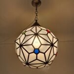 Milky glass light Moroccan Lamp, Hanging Light glass, Moroccan lantern, glass Ceiling Light fixtures, Brass and Glass Moroccan Light Pendant