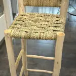 For ANABEL  Moroccan Boho Bar Stool Palm Leaf -  Counter Stool Living Room & Dining Room