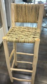 For ANABEL  Moroccan Boho Bar Stool Palm Leaf -  Counter Stool Living Room & Dining Room