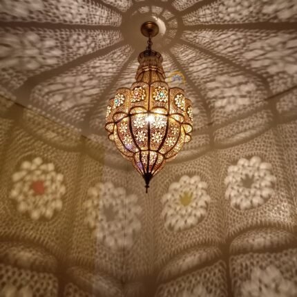 Moroccan Brass Pendant Light Chandelier, Moroccan Pendant Light, Morocco Lamp, Hanging Lamp Shade, Moroccan lantern Pendant Light, Ceiling Light fixture Fan