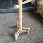 Handcrafted Scandinavian Organizer Wood Coat Rack - Rustic Solid Pine Standing Coat Hanger Organizer - Porte Manteau Scandinave en bois - Image 6