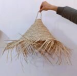 Handmade Straw Parasol Pendant Light Palm Leaf - Boho Rustic Lampshade Parasole suspension lampe en paille Marocaine suspension luminaire