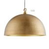 Dome pendant light for kitchen island , hammered brass dome light farmhouse